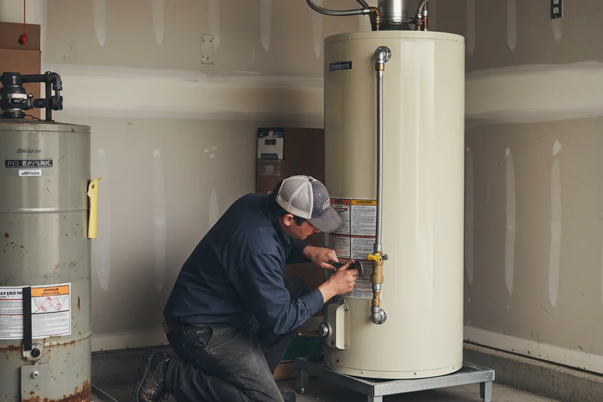Water heater and shutoff valve replacement in Lick Creek